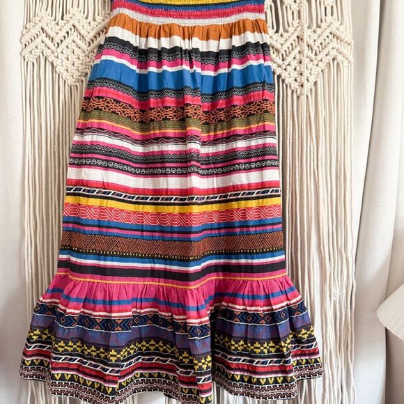 Anthropologie Striped Flounce Midi Skirt – Size XS, EUC - Picture 5 of 6